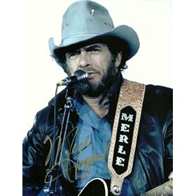  MERLE HAGGARD GREAT LOOKING AUTOGRAPHED 8 X 10 PHOTO