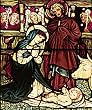Frameable Art Card for Christmas - The Nativity in Stained Glass by Edward Burne-Jones
