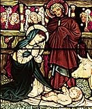 Frameable Art Card for Christmas - The Nativity in Stained Glass by Edward Burne-Jones