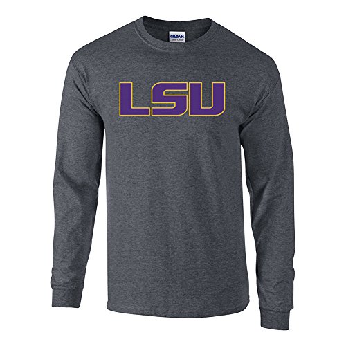 LSU Tigers Long Sleeve Tshirt Charcoal