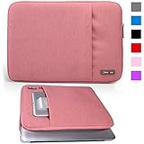 Lacdo 13-13.3 Inch Waterproof Neoprene Sleeve Case Bag / Notebook Computer Case / Briefcase Carrying Bag / Ultrabook Laptop Bag Case / Pouch Cover [with Exterior Zipper Pocket] for Apple MacBook Pro 11.3-inch with Retina Display / MacBook Air 13.3-inch / ASUS Chromebook 13-Inch HD / Toshiba CB35-B3330 / Dell Inspiron 13 / Lenovo Yoga 2 Pro / for HP Stream 13 Laptop/ HP Chromebook 14 / Samsung / Sony / Acer (Pink)