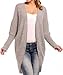 Glamour Empire. Womens Warm Buttonless Cardigan Chunky Textured Knit. 323