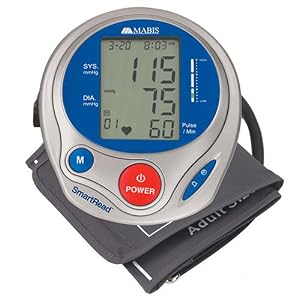 Mabis 04-278-001 SmartRead Plus Deluxe Automatic Digital Blood Pressure Monitor