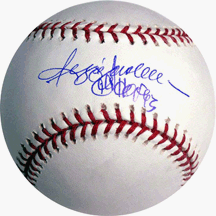 Reggie Jackson Autographed Hall Of Fame Inscription Baseball