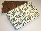 Scott's Cakes 1 lb. Milk Chocolate Walnut Bark in a Holly Box