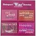 Shakespeare Wine Quotations Refrigerator Magnet Set