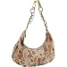Del Mano Tapestry Metallic Hobo (Beige)