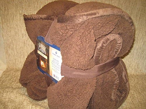 Cuddly Cabin Throw, High Pile Plush with Sherpa Backing 60" x 70"