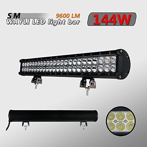Wayli® 144w Light Bar LED Cree 22" Combo Combo Work Off Road Fog Driving Free Shipping