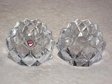 Pair (2) Vintage Orrefors Candle Holder