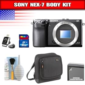 Sony NEX-7 24.3 MP Compact Interchangeable Lens Camera - Body Only Package 2
