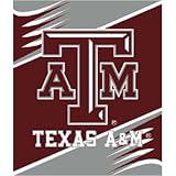 Texas A & M Aggies NCAA Licensed 50 x 60 Stripes Raschel Throw Blanket