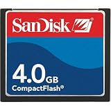 Sandisk 4GB COMPACTFLASH CARD ( SDCFB-4096-A10 Retail Package)