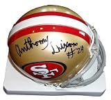 Anthony Dixon Autographed San Francisco 49ers Mini Helmet W/PROOF, Picture of Anthony Signing For Us, Mississippi State Bulldogs
