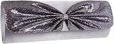 Magid Glitter Bow Clutch