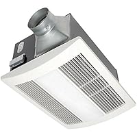 Panasonic FV-11VHL2 WhisperWarm 110 CFM Ceiling Mounted Fan/Heat/Light-Night-Light Combination, White