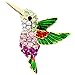 Fantasyard Multicolor Crystal Hummingbird Lapel Pin