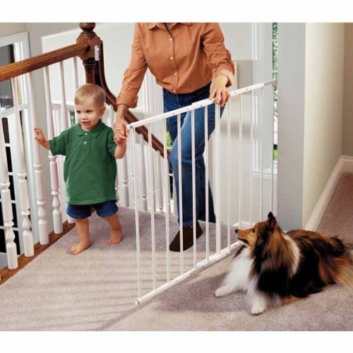 Kidco Safeway Gate, Top of Stairs Gate, White