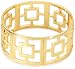 Trina Turk Jewelry "Palm Springs Block Classics" Pierced Gold Plated Bangle