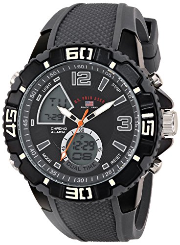 U.S. Polo Assn. Sport Men s US9480 Sport Watch with Grey Silicone Band