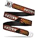 Buckle-Down Seatbelt Belt - SCOOBY DOO Running Chase Orange/Black/White - 1.5