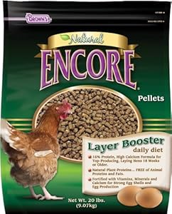 F.M. Brown's Encore Natural Egg Layer Booster Daily Diet for Pets, 20-Pound