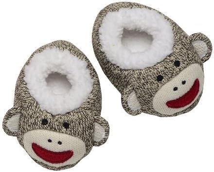 Baby Starters Sock Monkey Slippers
