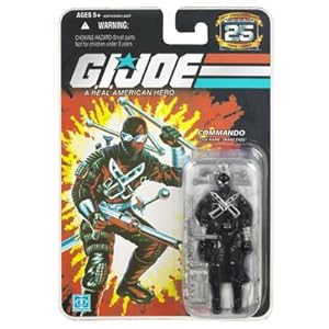 G.I. JOE Hasbro 25th Anniversary 3 3/4 Wave 7 Action Figure Snake Eyes V4 