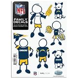 NFL San Diego Chargers Small Family Decal Set