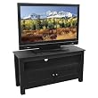 Walker Edison Cortez Wood TV Console, Black