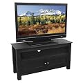 Walker Edison 44 inch Cortez Wood TV Console - Black