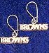 Cleveland Browns Team Logo Earrings In 14kt Gold