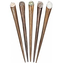 Haarnadel aus Holz mit Muschel, Haarschmuck