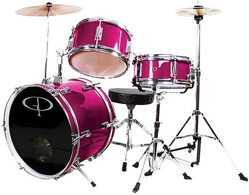 GP Percussion 3-Piece Complete Junior Drum Set, M