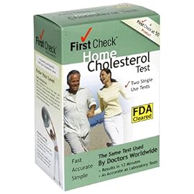 First Check Home Cholesterol Test, Two Single Use Tests