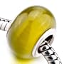 Olive Green Round Opal Murano Glass Beads Fits Pandora Charm Bracelet