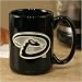 Arizona Diamondbacks Cups, Mugs & Shots : Arizona Diamondbacks Black 15oz. Pewter Logo Ceramic Mug