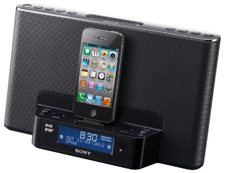 Buy Sony Clock Radio Dock for iPhone/iPod - Black Promo Offer