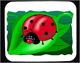 Mouse Pad with leaf, tired, ladybug