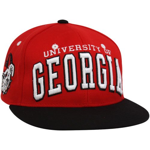 Zephyr Georgia Bulldogs Red-Black Superstar Snapback Adjustable Hat