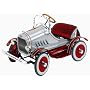 Metal Model T Roadster in Metallic Silver/Red Finish
