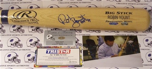 Robin Yount Autographed/Hand Signed Baseball Bat