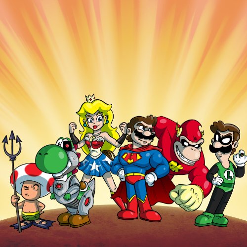 “Plumbers League of America Group” Funny Video Game & Super Hero Team Parody – Vinyl Sticker
