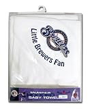 Milwaukee Brewers Hooded Baby Towel (White)