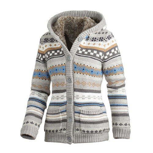OCK Strickjacke Damen, grau, 36