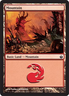 Magic: the Gathering - Mountain (153) - Mirrodin Besieged - Foil