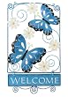 Butterfly Welcome Sign Home front Door Decor wall plaque patio