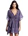 Echo Design Women's Cheetah Butterfly Tunic, Purple, One Size Echo Design Women's Cheetah Butterfly Tunic, Purple, One Size