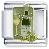 Wine Tasting Italian Charms Bracelet Link