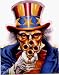 The Offspring - Scary Uncle Sam & Gun - Sticker / Decal